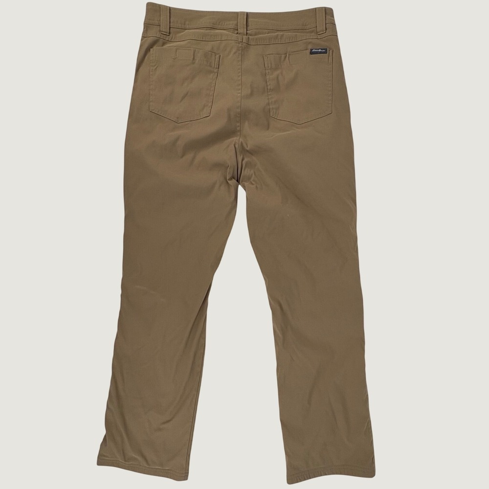 Eddie Bauer Lined Pants Mens 32x30 Tan Fleece Hiking Utility 1229566 - Picture 2 of 7